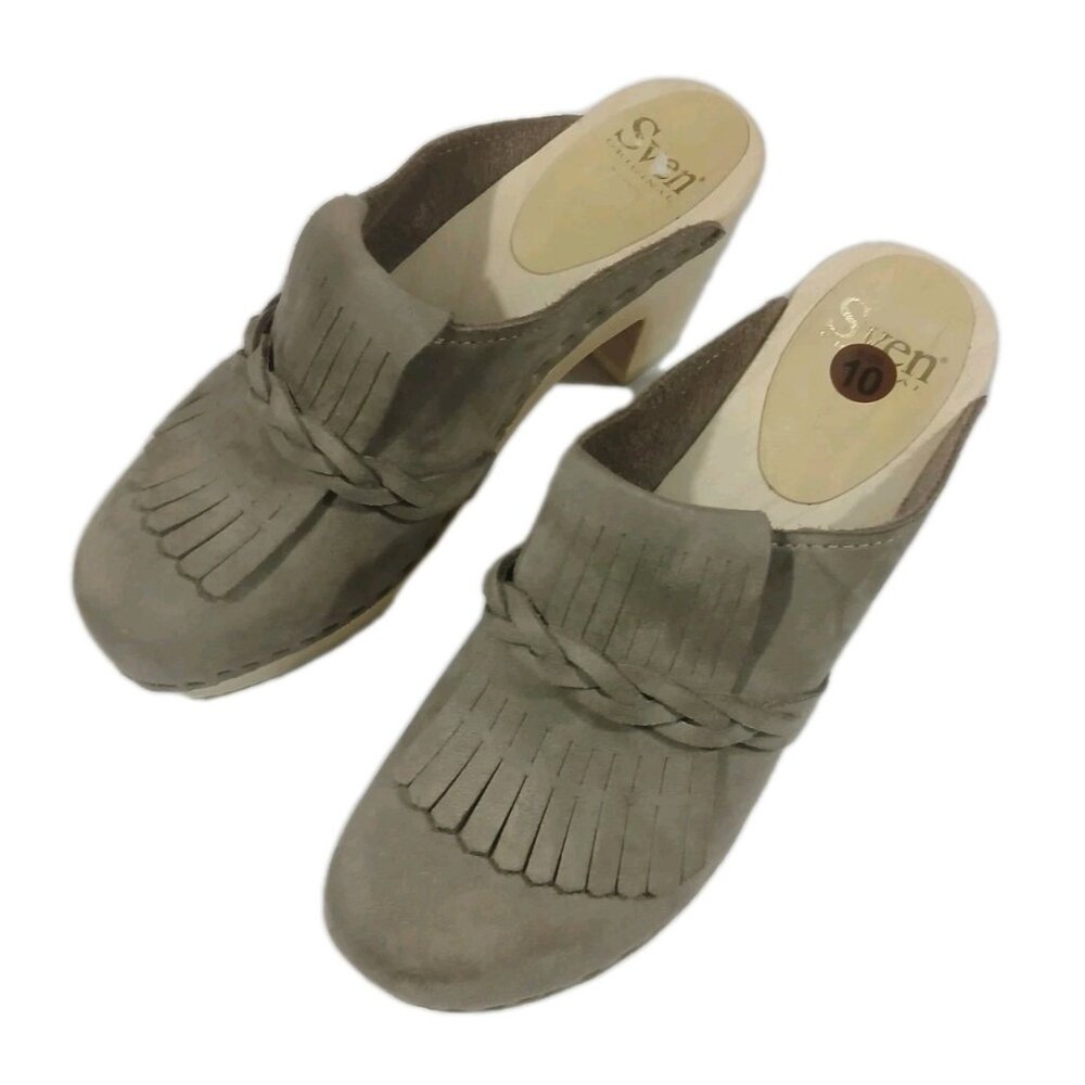 Sven Kiltie Mid Heel Clogs